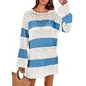 ANRABESS Women Swimsuit Cover Up Beach Crochet Bathing Suit Mini Dress