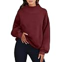 ANRABESS Womens Oversized Sweatshirts Mock Neck Pullover