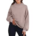 ANRABESS Womens Oversized Sweatshirts Mock Neck Pullover