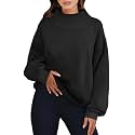 ANRABESS Womens Oversized Sweatshirts Mock Neck Pullover