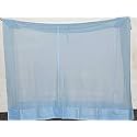 ANS Large Size Polycotton Mosquito Net with Durable Cotton Border | Breathable &amp; Free Airflow | Bleach White | 6.5 x 8 ft | Ideal for Beds | Protection from Insects Height 5 Ft