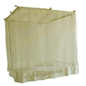 ans extra large king size mosquito net for big bed polycotton net breathable fabric with cotton border on top and bottomdouble stitching ivory color net75 x 8 ft big size mosquito net