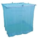 ANS Sky Blue Mosquito Net for Single Bed (4 x 6.5 ft) | Polycotton Breathable Mesh | Cotton Border Top & Bottom | Easy Hanging | No Heat, No Suffocation | Durable & Washable Bed Net