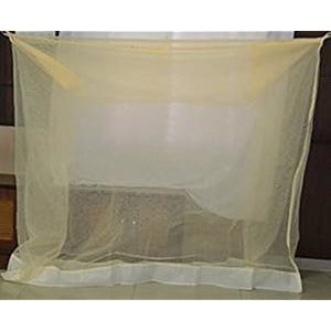 ans mosquito net heavy quality cream with border for xxxl bed 625x10 ft  durable nylon  free airflow  long lasting  same color cream border