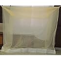 Ans Mosquito Net Heavy Quality Cream with Border for XXXL Bed (6.25x10 ft) | Durable Nylon | Free Airflow | Long Lasting | Same Color Cream Border