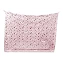 ANS Floral Mosquito Net for Single Bed | Premium Pink Printed Machardani with Cotton Border | Breathable Polyester Mesh | Hanging Bed Net for Mosquito Protection | 4 x 6.5 Ft | Washable &amp; Durable