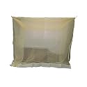 Ans Single Bed Mosquito Net Rectangle Shape Nylon HDPE net with Same Color Border on Bottom Multiple Hooks Washable for Kids and Adult (4x6.5 ft Single Bed Size)