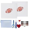 Ansberta 13Pcs Football 18 Mesh Needlepoint Canvas Kit for Beginners Adults