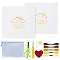 Ansberta 14Pcs Sunshine 18 Mesh Needlepoint Canvas Kit for Beginners Adults