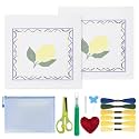 Ansberta 15Pcs Lemon 18 Mesh Needlepoint Canvas Kit for Beginners Adults