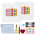 Ansberta 16Pcs Sardine 18 Mesh Needlepoint Canvas Kit for Beginners Adults