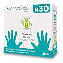 Ansell Micro Touch N30 Nitrile Disposable Multipurpose Gloves, Food Grade Approved, Oral Approved, Free From Latex Smell With No Latex Type I Allergy (30 Pcs/Box) (Medium), Pack of 1