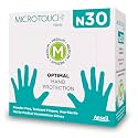 Ansell Micro Touch N30 Nitrile Multipurpose Gloves, Food Grade Approved, Oral Approved, Free From Latex Smell with No Latex Type I allergy - pack of 30 Pieces (Small)