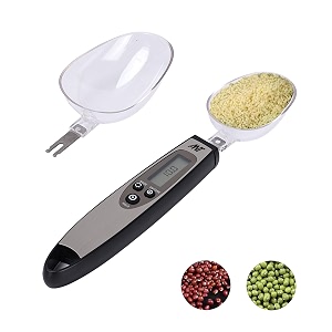 ant aekss10 digital measuring spoon scale for kitchen 300g capacity gmloz unit conversion lcd display tare amp hold function food scale for spices amp baking battery included 30 months warranty