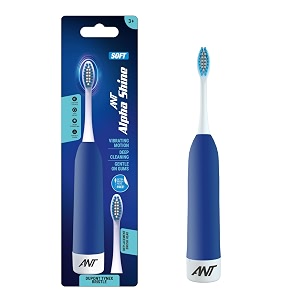 ant alpha shine electrice toothbrush - blue