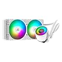 Ant Esports ICE-240 240mm Addressable RGB 2600 RPM AIO I CPU Liquid Cooler - White I Support Intel - LGA115X/1200/1700/1366/2011/2066 & AMD - FM1/FM2/AM2//AM2+/AM3/AM3+/AM4/AM5