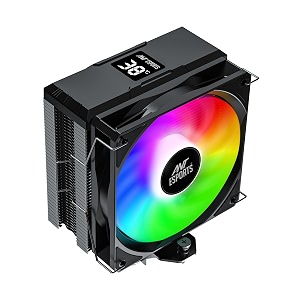 ant esports ice- c612 digital cpu coolercpu fan with led temperature display support intel - lga1700  115x  1200 amd - am5  am4