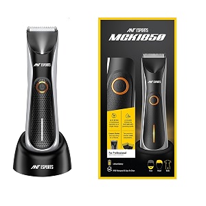ant esports mgk1850 beard body pubic hair grooming waterproofno nicks with ceramic bladesshower friendly ipx5 water resistantled display 2 speed settings led torch dockskin protective comb