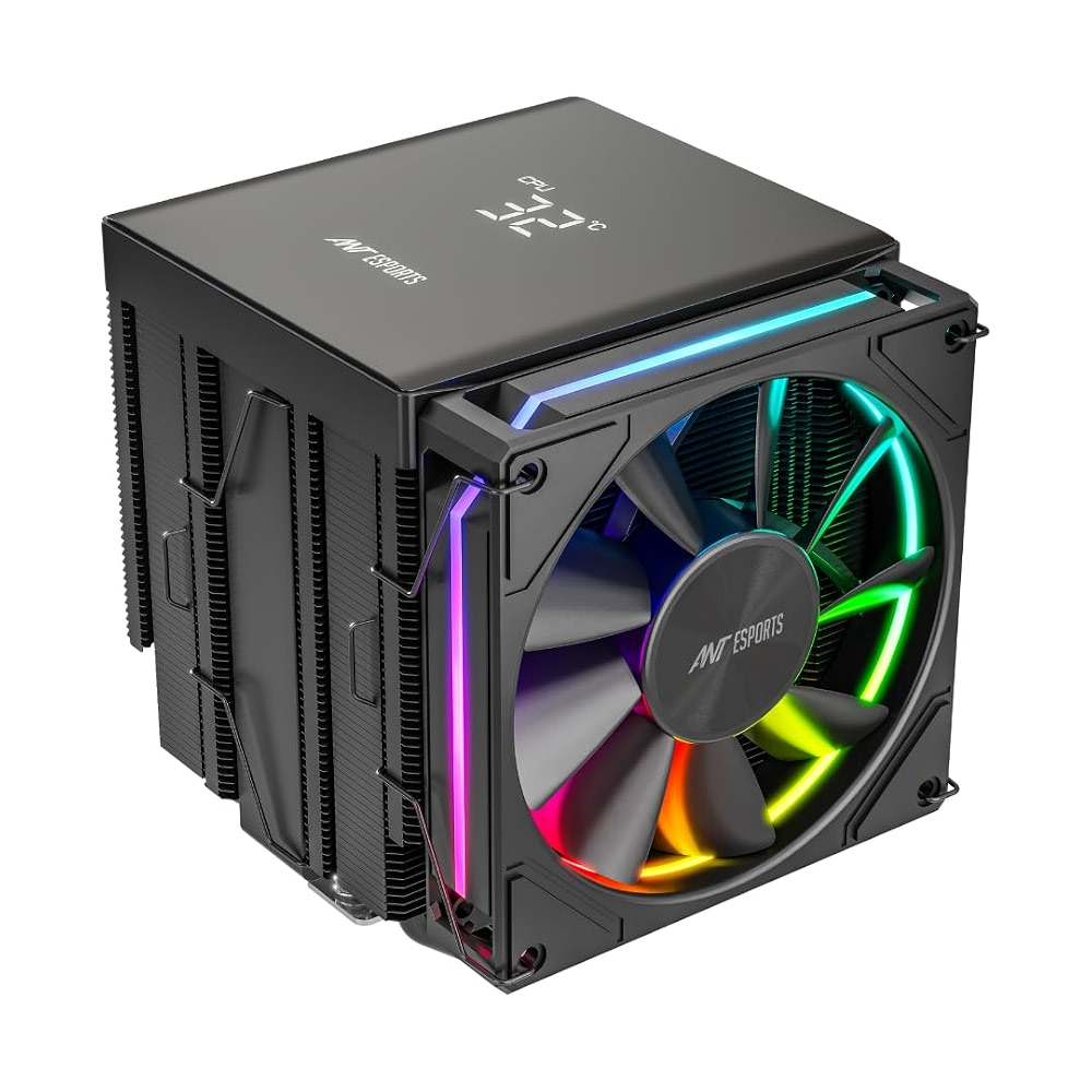 Ant Esports V8 Digital CPU Air Cooler CPU Fan with LED Temperature ...