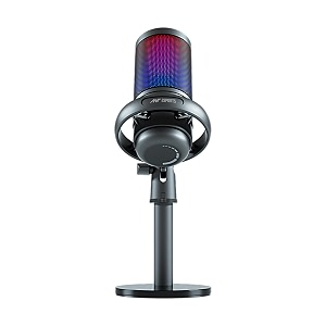 ant esports wente 225 usb microphone for pc computer gaming mic forpcps4 ps5desktop with mute plug amp play rgb light pop filter amp monitoring jack for youtube zoom recording