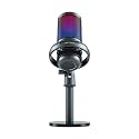 Ant Esports Wente 225 USB Microphone for PC, Computer Gaming Mic for/PC/PS4/ PS5/Desktop, with Mute, Plug &amp; Play, RGB Light, Pop Filter &amp; Monitoring Jack, for YouTube, Zoom, Recording