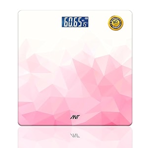 ant flora ruby digital personal weighing scale for body weight 180kg capacity high precision strain sensor lcd backlit display 5mm tempered glass auto onoff 40 months warranty