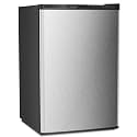 Antarctic Star Upright Freezer 3.0 Cu.ft, Compact Mini Freezer with Reversible Single Door, Temperature Control, Removable Shelves, Small freezer Stainless Steel for Dorms Home Office, Silver