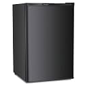Antarctic Star Upright Freezer 3.0 Cu.ft, Compact Mini Freezer with Reversible Single Door, Temperature Control, Removable Shelves, Small freezer Stainless Steel for Dorms Home Office, Black
