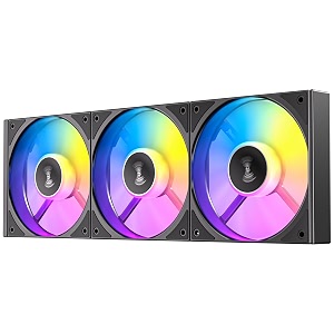 antec p12r pwm argb 120mm case fan black triple reverse blade cooling fan