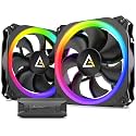 Antec Prizm 140 ARGB 140mm Addressable RGB Case Fan - 2 Pack with Controller Hub