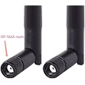 Antenna for TPLink TL-MR200 300Mbps 2.4GHz Wireless N 4G LTE, Wi-Fi N300, Plug and Play, Parental Controls, Guest Network, with Micro SIM Card Slot, WiFi Router, Black (Set of 2 Antenna Only)