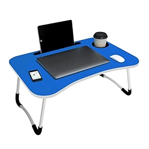 nilkar study table bed table premium laptop tablefoldable and portable woodenwriting desk for officehomeschool square bb