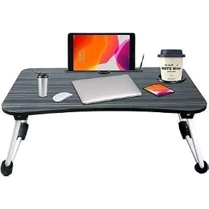 nilkar study table bed table premium laptop tablefoldable and portable woodenwriting desk for officehomeschool square drm