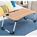Anthems Made in India Laptop Stand for Desk, Computer Stand Laptop Table, Phone and Tablet Stand for Desk, Portable Laptop Cup Holder Compatible with Foldable Leg, Laptop,Table (Wood Ultra)