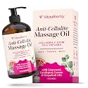 Anti-Cellulite Massage Oil with Collagen Stem Cells Fast-Absorbing Hydrating Body Oil for Thighs, Hips & Curves, Firming and Smoothing Formula with Grapefruit Lemon & Eucalyptus Essential Oils 8 Fl Oz