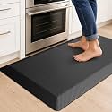 Anti Fatigue Kitchen Mats for Floor, 3/4 Inch Thick, Black