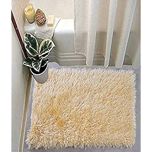 anti skid washable door mats bath mats for home office and bathroom 18 x 28 beige