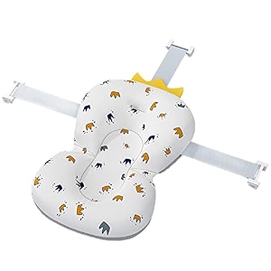 anti-slip baby bath support seat soft baby bath pillow for 0-6 months crown
