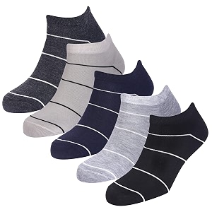 anti-slip men amp women cotton invisible no show cotton loafer socks with anti slip silicon grip multi-colour pack of 5
