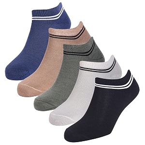 anti-slip men amp women cotton invisible no show cotton loafer socks with anti slip silicon grip multi-colour pack of 5
