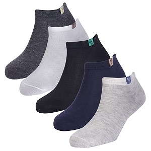 anti-slip men amp women cotton invisible no show cotton loafer socks with anti slip silicon grip multi-colour pack of 5