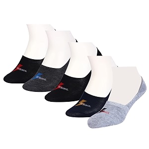 anti-slip men amp women cotton invisible no show cotton loafer socks with anti slip silicon grip multi-colour pack of 5