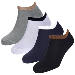 anti-slip men amp women cotton invisible no show cotton loafer socks with anti slip silicon grip multi-colour pack of 5