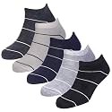 Anti-Slip Men &amp; Women Cotton Invisible No show Cotton Loafer Socks with anti slip silicon grip (Multi-colour Pack of 5)