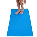 Anti Slip Shower Mat - Non Slip Shower Mats for Inside Shower - Large 47x24 Loofah Shower Floor Mat Non Slip - Bath Mat for Shower - Secure Mat Without Suction Cups (47x24 Blue)