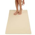 Anti Slip Shower Mat - Non Slip Shower Mats for Inside Shower - Large 47x24 Loofah Shower Floor Mat Non Slip - Bath Mat for Shower - Secure Mat Without Suction Cups (47x24 Light Beige)