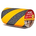 Anti Slip Tape Black Yellow 8Inch x 30FT Non Skid Tape, Best Grip Non Slip Strips Tape High Traction Friction Abrasive Adhesive for Stairs Step Indoor Outdoor