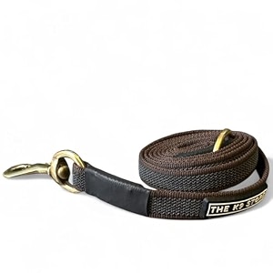 anti-slippery dog training leash belt for dogs walk - world class trainers choice dog leash in 5 10 15 amp 20 feet length- long leash for dogs dog leash in 5 colors brown 5 feet