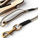 Anti-Slippery Dog Training Leash, Belt for Dogs Walk - World Class Trainers Choice Dog Leash in 5, 10, 15 &amp; 20 Feet Length- Long Leash for Dogs, in Many Colors (White Gray, 15 Feet)