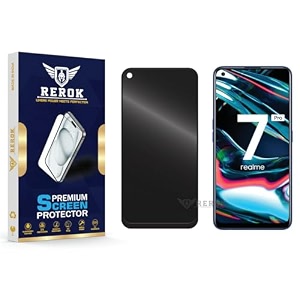 anti-spy privacy tempered glass screen protector compatible with realme 7 pro pack of 1  edge-to-edge 9h hardness case friendly easy installation kit